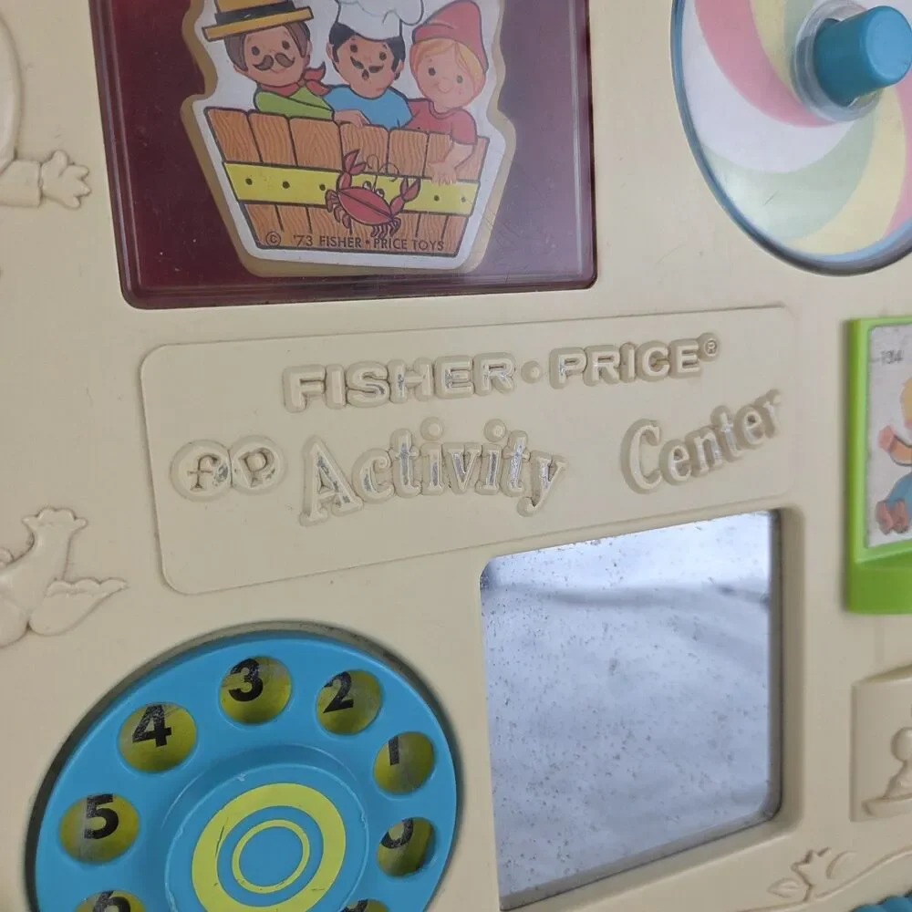 Vintage 1973 Fisher Price Activity Center #134 All Activities Work Fast Ship